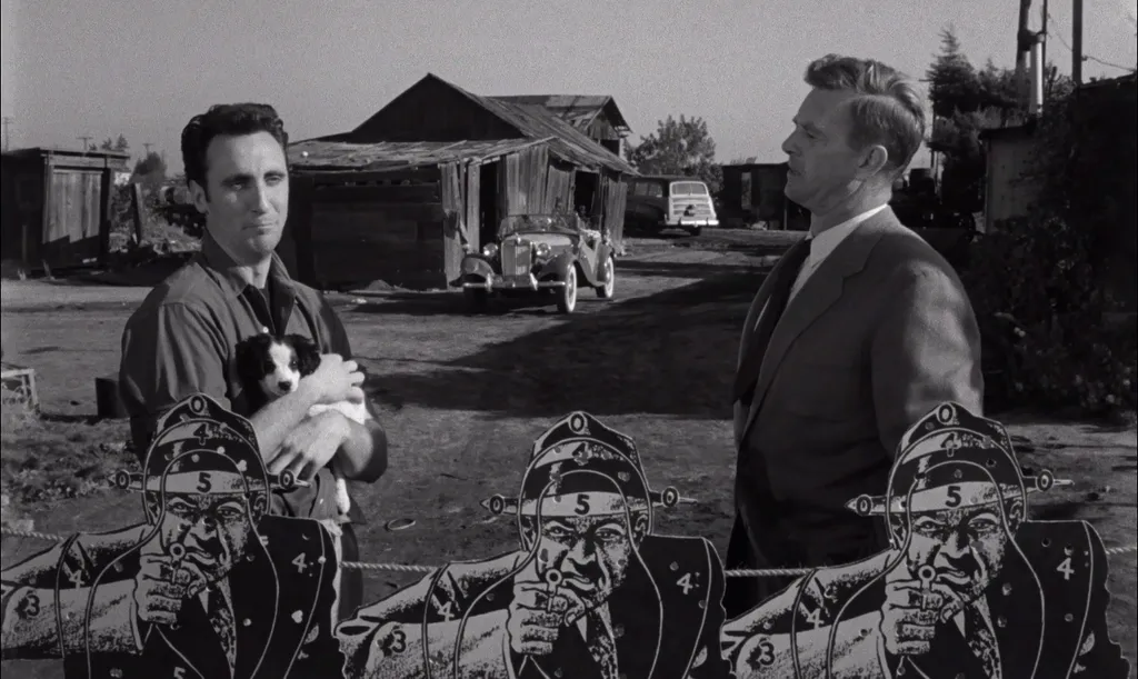 Кадр из кинофильма С. Кубрика "Убийство" (1956).