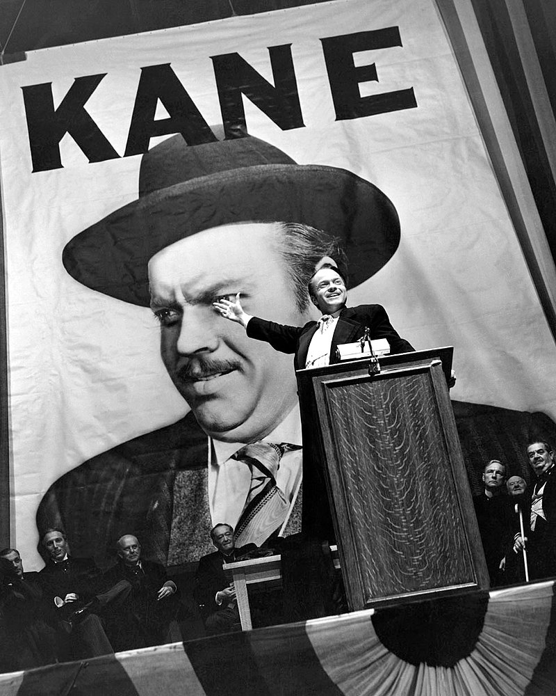 Кадр из кинофильма О. Уэллса "Гражданин Кейн" (1941).