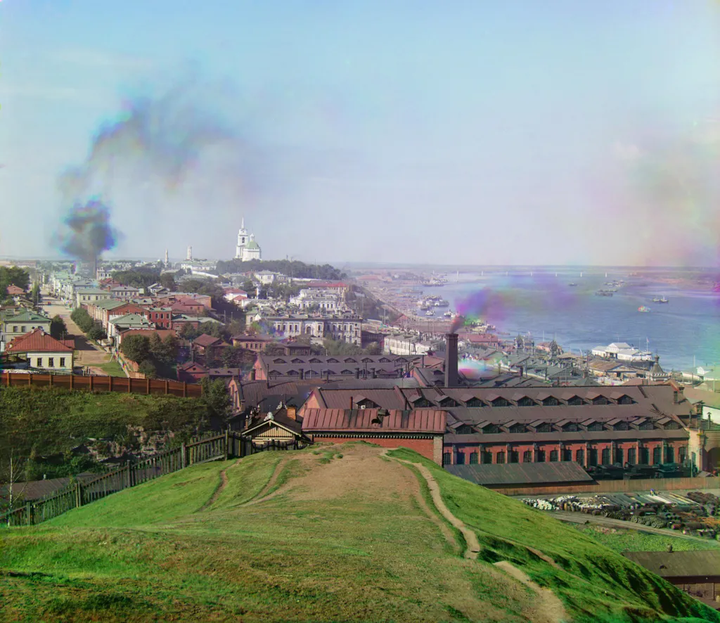 С. М. Прокудин-Горский. Общий вид на г. Пермь с Городских Горок. 1909 г.