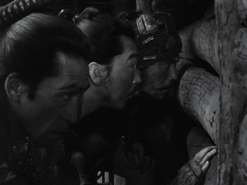 Кадр из кинофильма А. Куросавы "Семь самураев" (1954).