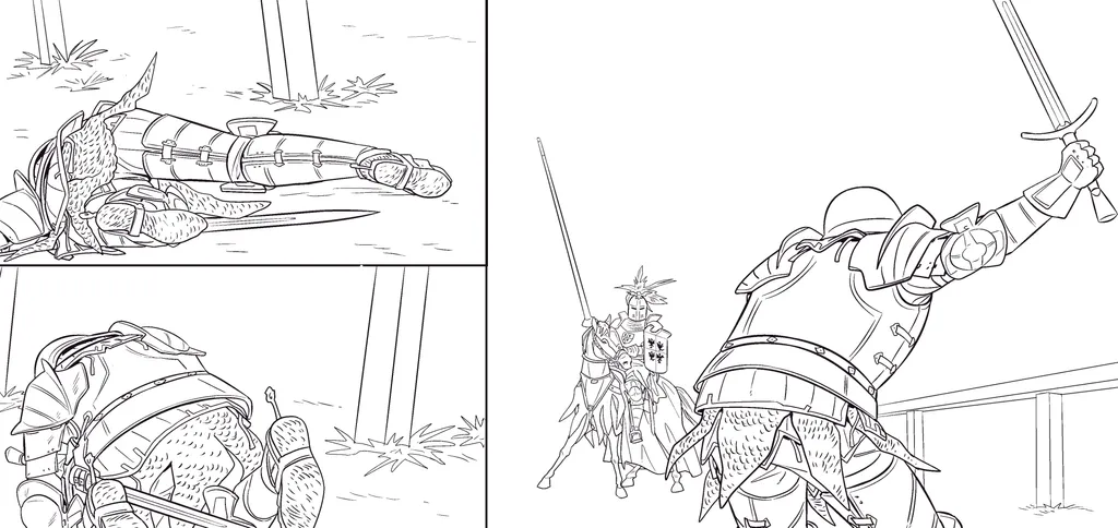 Меч Без Имени, комикс, станица 55, арт, фрагмент