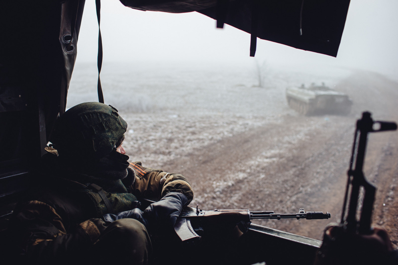 Фото Максима Авдеева, бои под Дебальцево