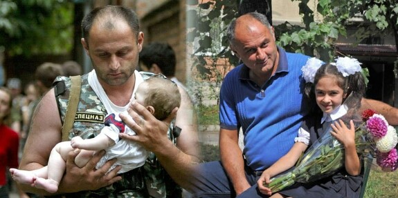 Гогичаев несёт Алёну — и они же 10 лет спустя