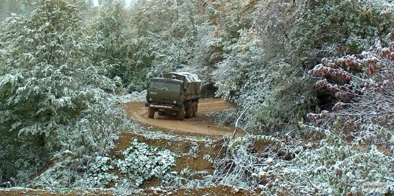 Зимний лес в юго-восточной Чечне