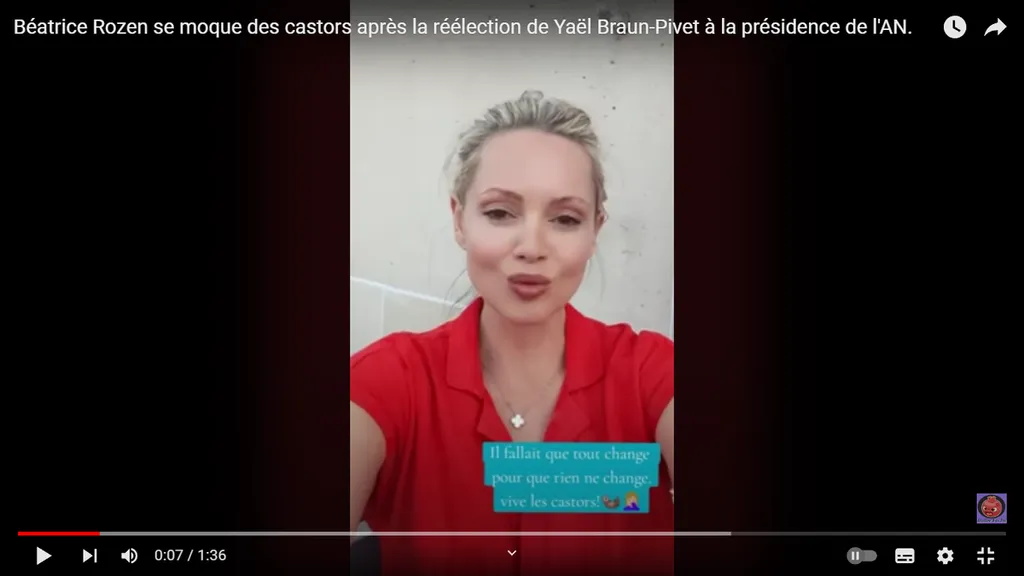 Беатрис Розен. Скриншот с ролика в YouTube.