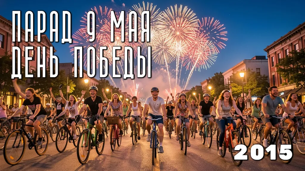 Велопарад День победы. 9 мая 2015 год.