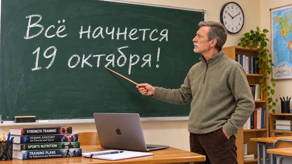 Всё начнется 19 октября! Дневник тренировок