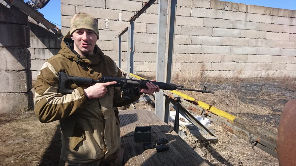 СВД без оптики - это прям грусть-печаль...