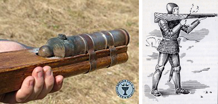 Кулеврина... Есть и большие варианты, но, скитарии пользуются ручным оружием, как я понимаю...