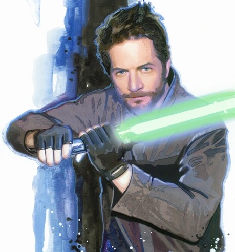 Коррана как-то подстрелили из бластера... Было больно...