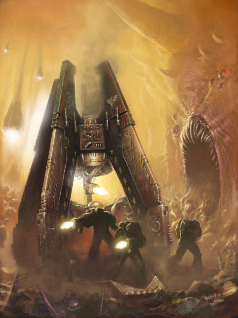 Десантирование... Собственно, тут уже Астартес работают, как и положено...