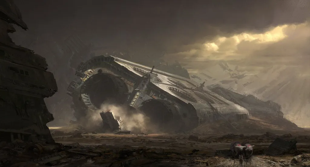 Ну, давайте, это будет тот корабль, который все ищут... Он же разбился!