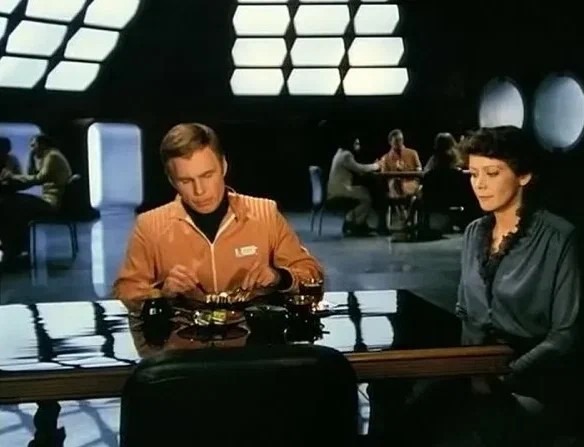 Дэвид Нортон и вдова Мстислава Бакулина (кадр из фильма)... Бакулин был его другом...