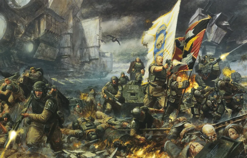 Высадка Имперской Гвардии. Почитать про это было бы, как минимум, интересно...