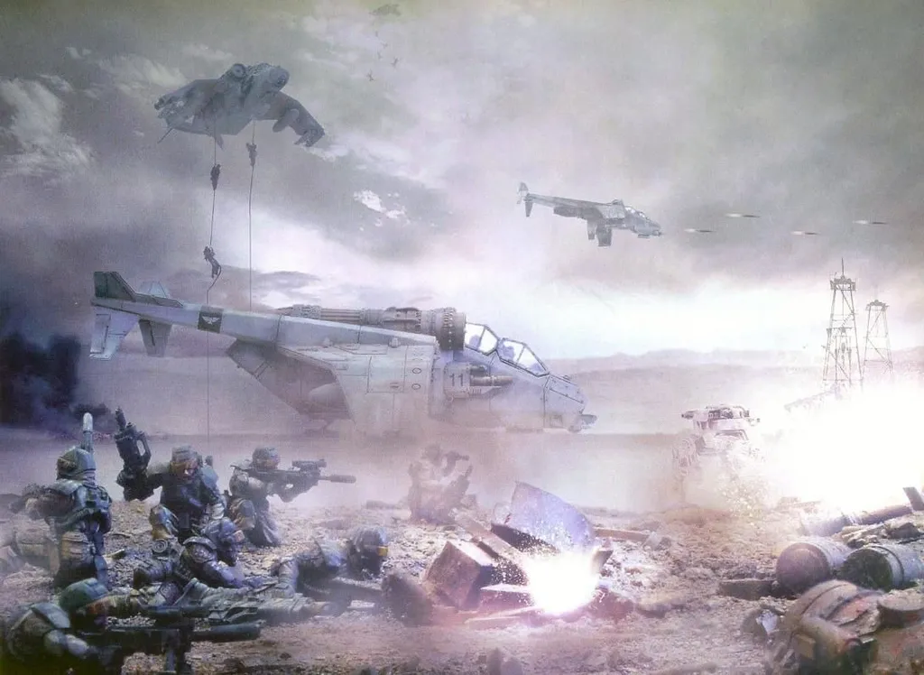 Или вот - высадка...