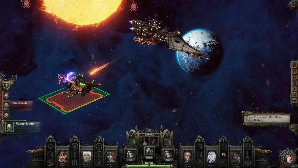 Кадр из игры. Фрегат класса "Меч"... Он же кроха, на самом деле! По меркам "Вахи", конечно...