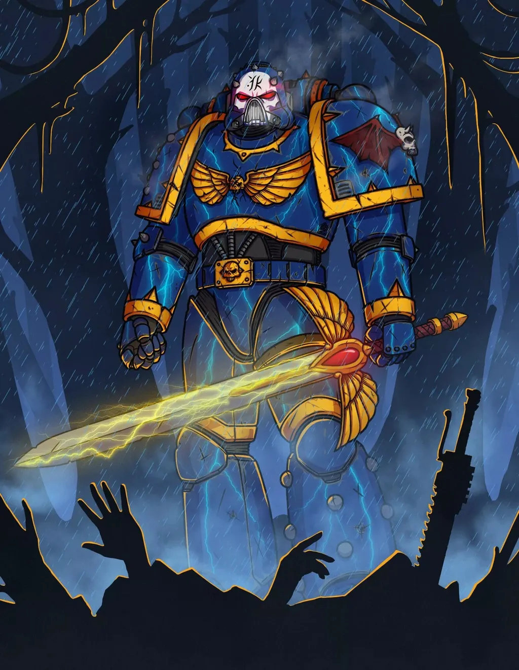 Интересный персонаж, хоть и злодей... А может, это потому, что у его примарха велосипеда не было?