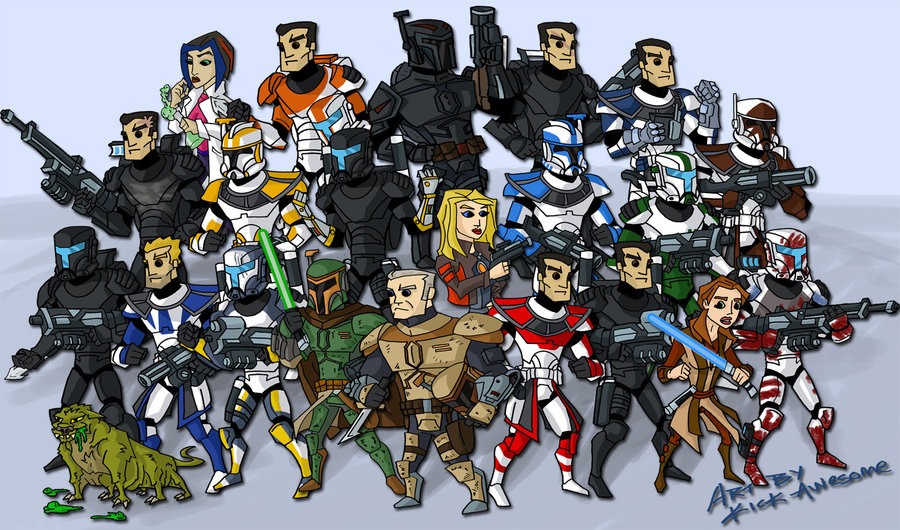 Этих персонажей мы знаем и любим. Уверен, что всех тут можно назвать по именам!