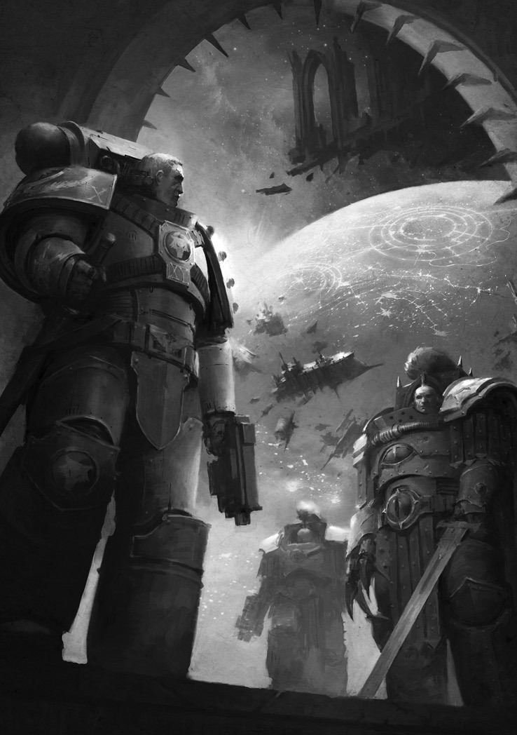 Локен разговаривает с Абаддоном. Только, очень уж хорошо, они оба выглядят…