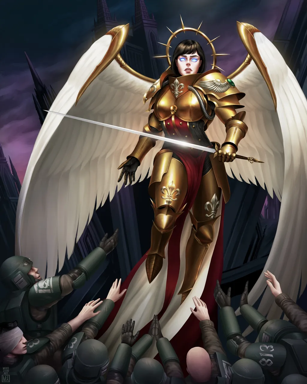 Бойцы тянутся к ней…