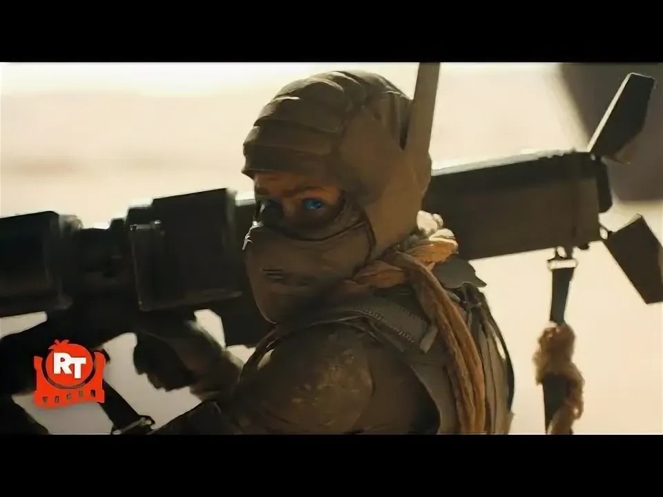 Кажется, это из той сцены, когда «птицу» Харконненов сбивали…