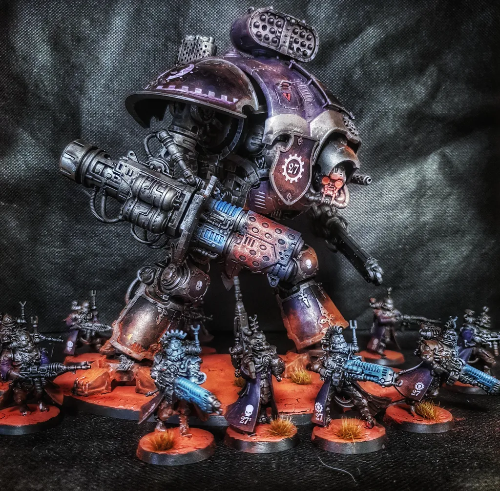 Сдаётся мне, что хорошая такая толпа скитариев+рыцарь, всё равно будут стоить дешевле, например, отделения Астартес.