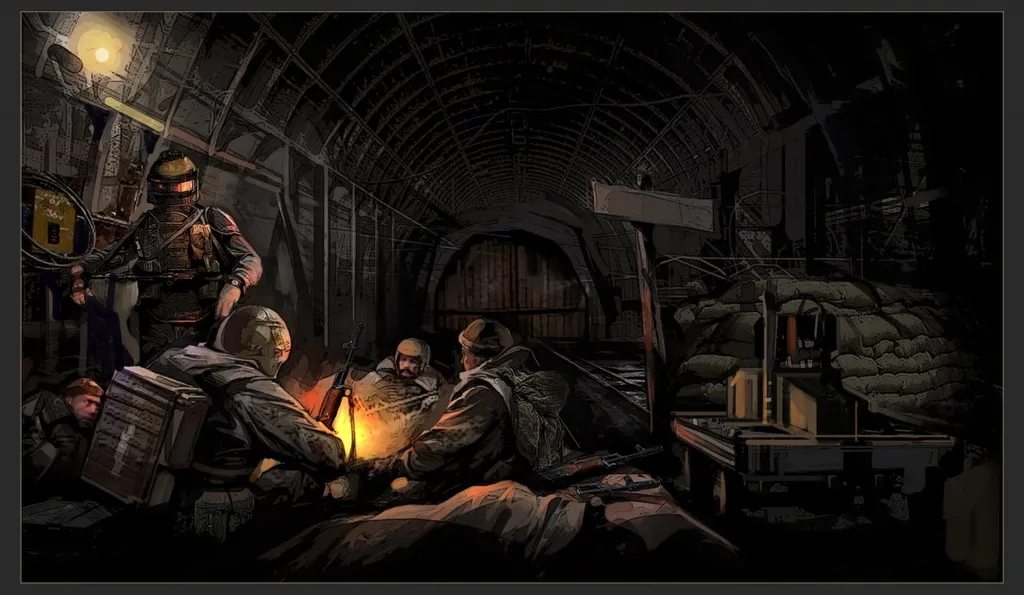 Люди выживают в метро...