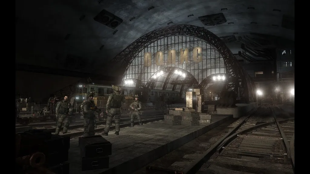 Кадр из игры - тут даже часть поездов на ходу! Хотя приквел говорит о том, что на них энергии просто не хватит...