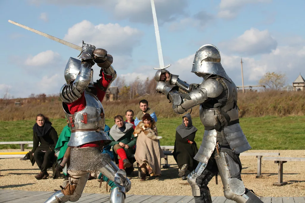 Вот примерно так, по мнению некоторых фанатов, дрались Севатар и Сигизмунд. Да, прямо на поле боя...