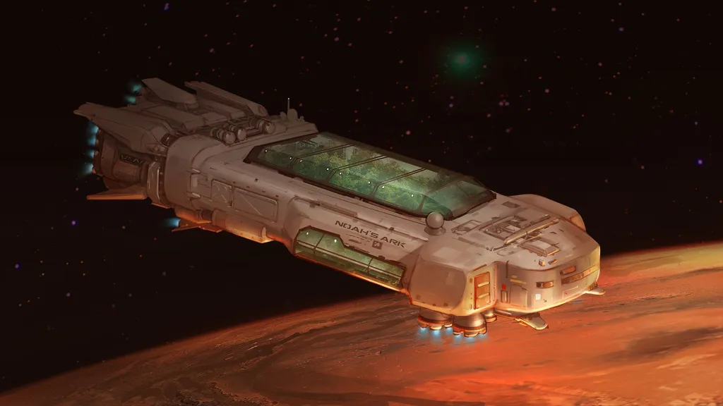 Досветовой корабль...