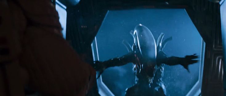 Ксеноморф был выброшен из катера, да потом его ещё и выхлопом двигателей сожгло! А в "Ромуле" - он жив и здоров!