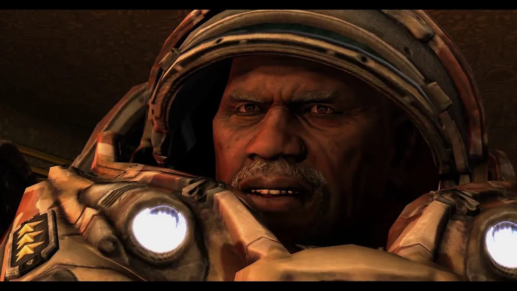 Генерал Уорфилд из второй части. Вот он - настоящий боец....