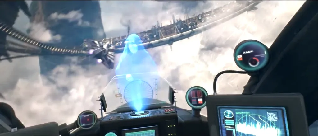 Например, вот. Перед истребителем клона - кто-то из джедаев...