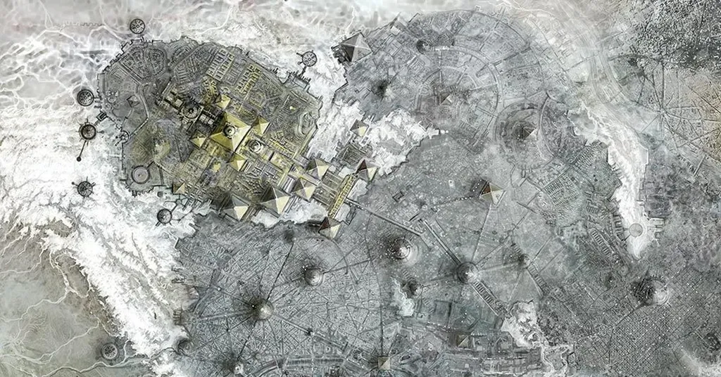 Если что - это всё, территория Дворца. Там и те трущобы видно...