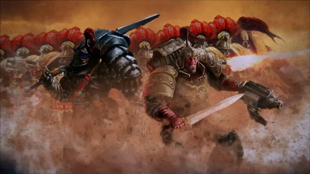 Почему-то, Громовым Воинам, как и Астартес, не рисуют поддержку техники... А ведь она была...