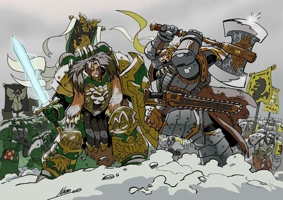 Да, я знаю, что началось с их примархов, оба из которых были... не самыми адекватными...