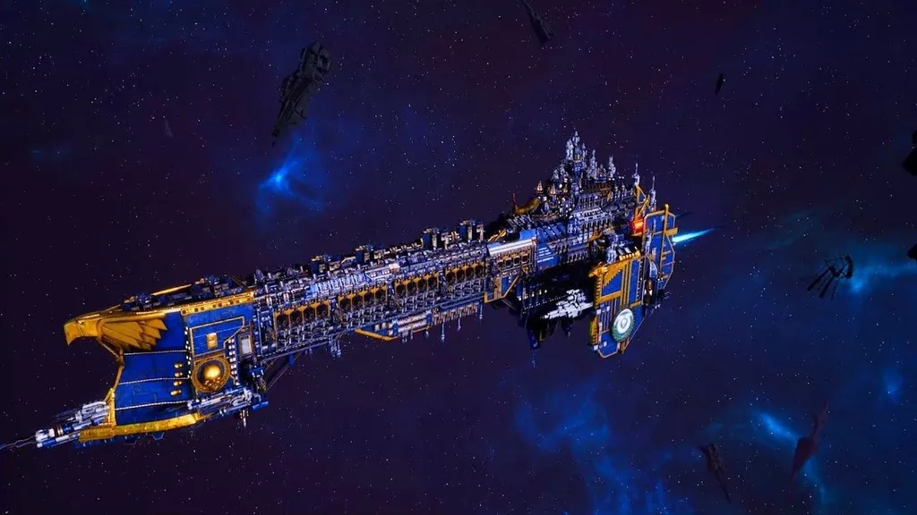 "Честь Макрагга" - большой, красивый. синий линкор...