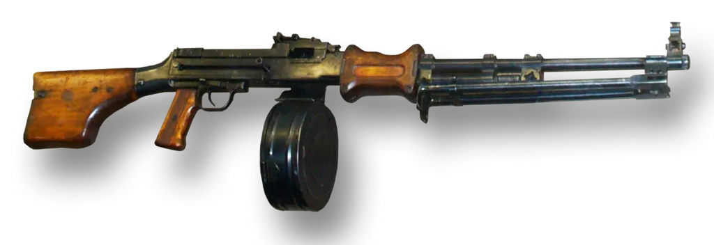 Оригинал, разработан в 1944 году под патрон 7.62 обр. 1943 года. С начала 1950-х и до середины 1960-х он являлся основным оружием поддержки уровня отделения, а затем стал постепенно заменяться на РПК по соображениям унификации.