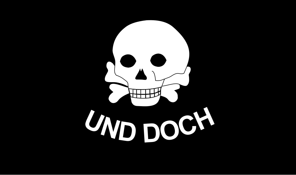 Флаг "Железной дивизии". Девиз можно перевести как "И все же..." Попытка удержать немецкое влияние на востоке, несмотря на военное поражение.