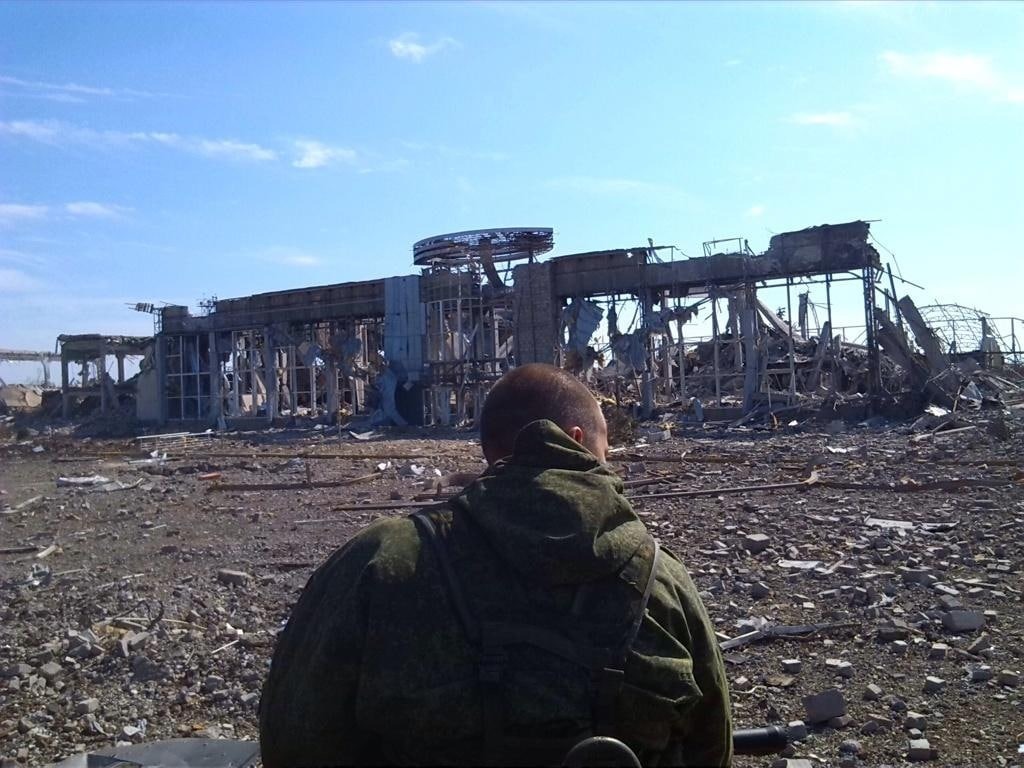 The destroyed terminal of the Luhansk Airport. PHOTO: ANNA-News