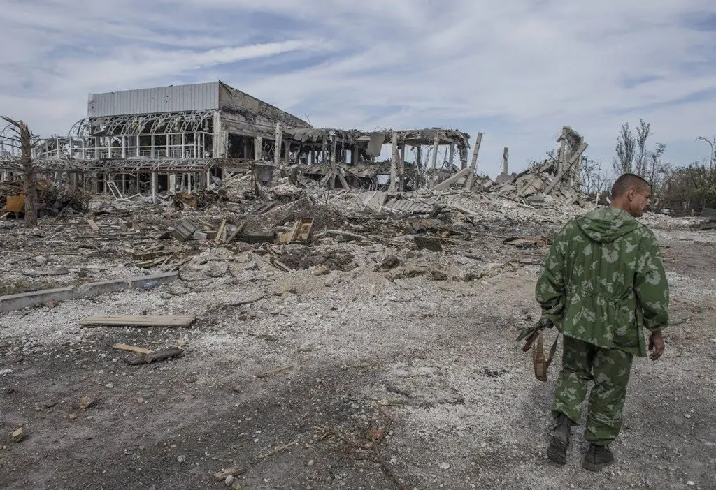 The Luhansk Airport after the fight. PHOTO: @stringer_donetsk