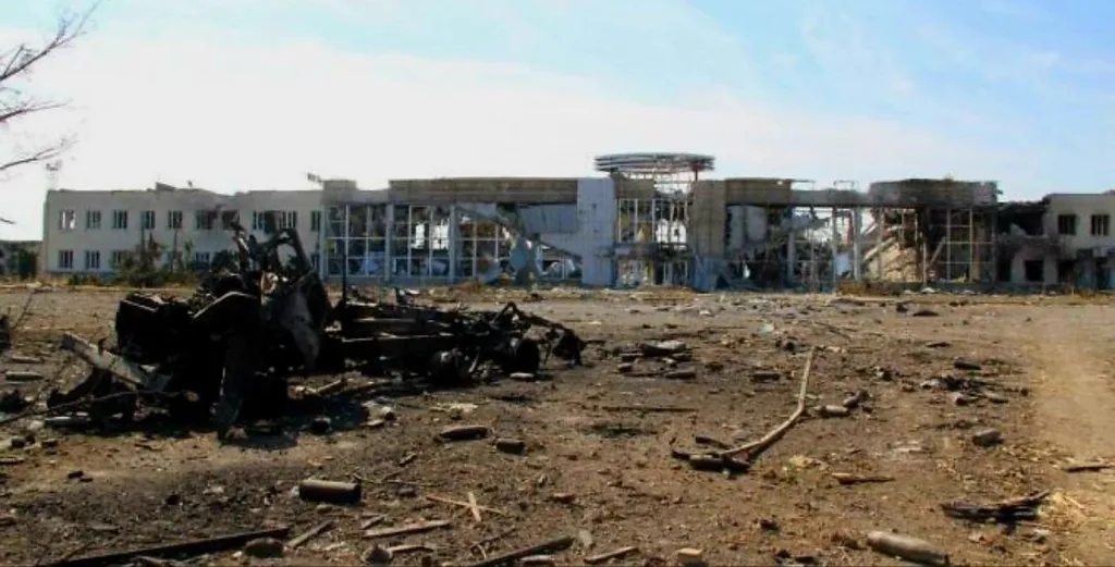 A panorama of Luhansk Airport
