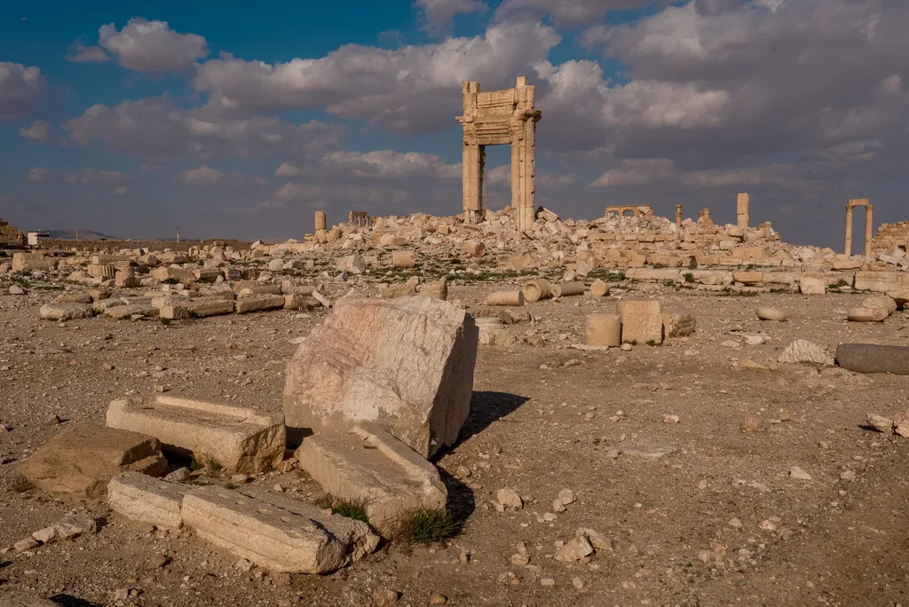 The ruins of the Temple of Baalshamin, blown up by ISIS militants. PHOTO: Stepan Yatsko