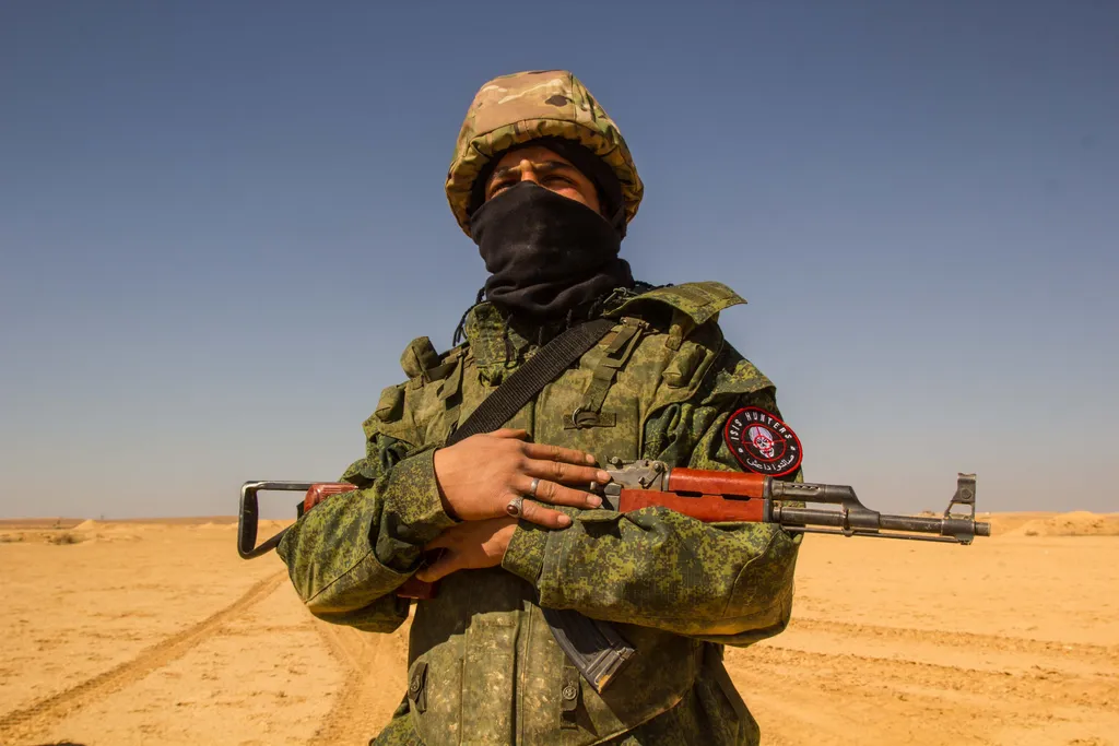 A fighter of the ISIS Hunters unit. PHOTO: Twitter