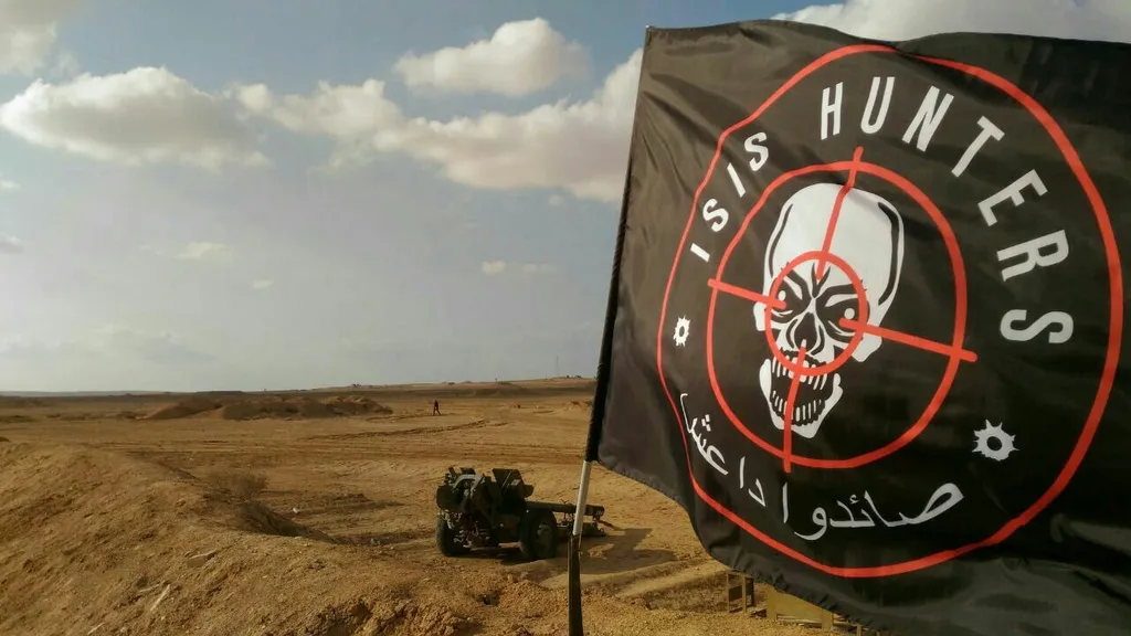 ISIS Hunters flag. PHOTO: Twitter