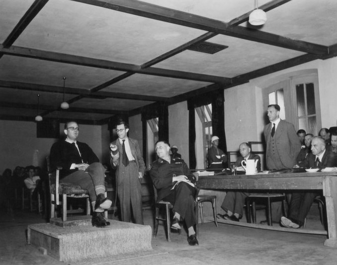 Георг Конрад Морген на американском суде.