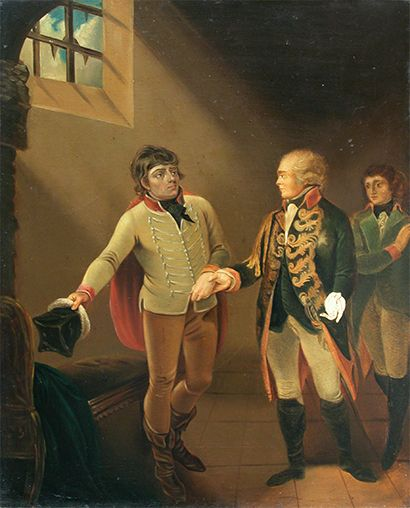 Павел I освобождает Тадеуша Костюшко. Картина польского художника Яна Дамела.