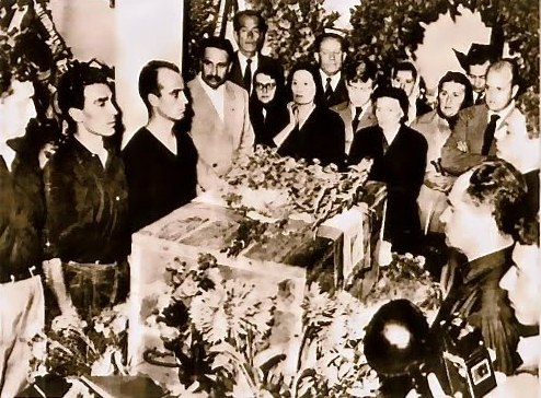 Похороны Муссолини 1 октября 1957 года.