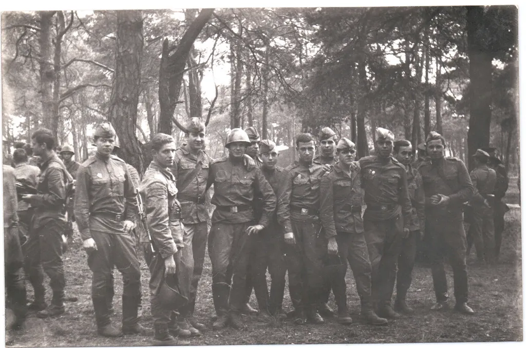 Военнослужащие советской и болгарской армий.