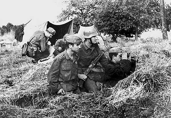 Болгарский дозор у аэропорта Рузине.